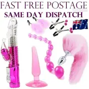 Sex Toy Pack Dildo Rabbit Vibrator Butt Anal Plug Fox Tail Beads Nipple Bundle