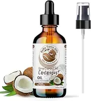 NEW Coconut Oil Fractionated. 4oz. Steam-distilled. US-made. Organic. 100% Pure. Always Liquid. Hexane-free. Carrier Oil for Essential Oils. Natural Moisturizer. For Hair, Skin, Nails, Stretch Marks.