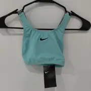 NWT Nike Girls' JDI Crossback Sport Swimsuit Top, M, Aurora Green $40 5B034