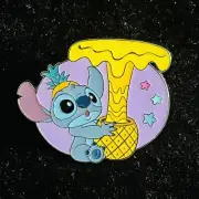 SDR Cutie Stitch Pineapple Food Chibi Baby Shanghai Lanyard SHDR Disney Pin 2024