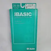Juzo Basic Compression Stockings 20-30 mmHg Black Thigh OT Short AG 4411 Stretch