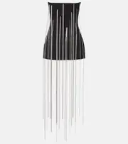 [Victoria Beckham] Victoria Beckham Chain-detail corset top AU 4 black