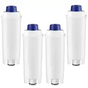 4 Replacement Water Filters for Delonghi DLSC002/Magnifica S/Magnifica Evo/Dinamica Plus/Cappuccino/Maestosa/PrimaDonna Soul Coffee Machine