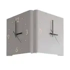 Square Wall Clock Folded Corner Wall Hanging Clock Chic Silent Clock with2216