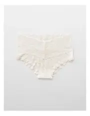 [Aerie] Show Off Rosey Lace Cheeky Underwear in Soft Muslin