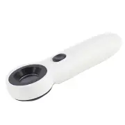 40X Dual LED Light Magnifier Handheld Magnifying Tool Jewelry Loupe Map Loop A