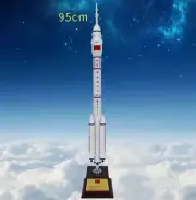 1:80 95CM China Long March CZ-2F Carrier Rocket Diecast Aerospace ​Model