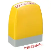 Original Time Notice Stamp, Office Stamp Pre Inked Stamp, Yellow