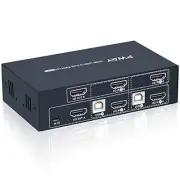 PWAY HDMI USB2.0 KVM Switch, 2 Ports