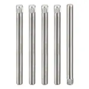 3x40mm 304 Stainless Steel Dowel Pins, 5Pcs Knurled Head Flat End Dowel Pin
