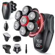 Head Shavers for Bald Men - Magnetic 7D Electric Razor IPX8 Waterproof for Ba...