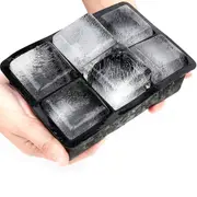 6 Grid Silicone Ice Cube Tray Large Square Ice Cube Mold