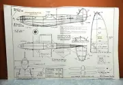 SUPERMARINE SPITFIRE BALSA FREE FLIGHT MODEL AIRPLANE PLANS 13" WINGSPAN