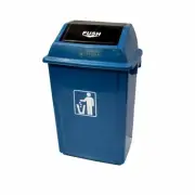 Garbage Plastic Rubbish Waste Bin 40L Office Kitchen Home Blue