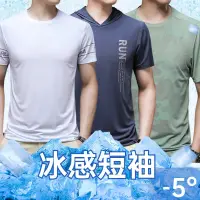 在飛比找蝦皮商城精選優惠-台灣出貨 夏季薄款短袖T 迷彩速乾衣 冰絲涼感衣 男生T恤 