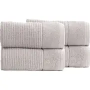 4PK Renee Taylor Cambridge 650GSM Textured 160x80cm Bath Sheet Pumice Stone