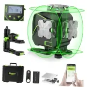 Laser Level 360 Self Leveling, 4x360° Green Cross Line Laser with LCD S04CG