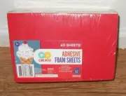 Go Create 40 Sheets Multi-Colored Adhesive Foam Sheets