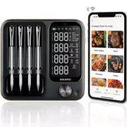Inkbird Wireless Meat Thermometer with 4 Probes Wifi Thermometer INT-14-BW