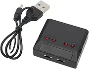 3.7V 4 in 1 Lithium Battery Charger JST Plug Battery Charger Compatible with 4 Axis Aircraft Model