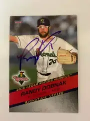 Randy Dobnak 2018 Signed Cedar Rapids Kernels Team Card