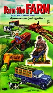 VINTAGE REPRINT - 1960 - RUN THE FARM PUNCH-OUT BOOK - REPRODUCTION