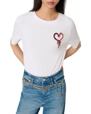 Maje Embroidered Tee