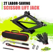 2Ton Capacity 4.33-15.75in Black Scissor Lift Jack Set for Sport Utility Vehicle