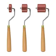 3pcs Rubber Rollers Rollers for Crafting, Ink Roller Set with Comfort Grip for Printmaking, Crafts, and Stamping as shown
