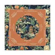 Orange and Navy Peacock Mahjong Mat 30x30 - Smooth Surface for Great Game Nights