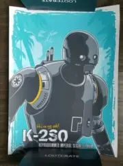 Star Wars Acme Art Print Poster Brian Miller Rogue One K-2SO He's on Our Side