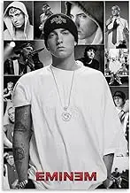 Eminem Collage Poster Poster Canvas Painting Wall Art Picture Home Decor Print For Bedroom Living Room Dorm Study Bar Office 12x18inch(30x45cm)