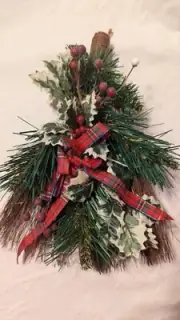 Christmas Wisk Broom Wall Hanging