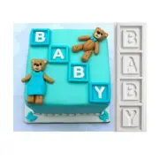 Baby Blocks Baby Shower Sugar Craft Chocolate Fondant Resin Soap Silicone Mold