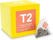 T2 Tea Packs A Peach Bags Succulent Fruity Peach Tisane Enjoy Hot Or Iced, 25 Count