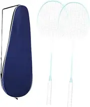 Dickly 2Pcs Badminton Rackets with Carrying Bag Professional Training Equipment Replaces Racquets Badminton Set for Backyard Game