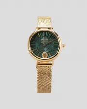 [Versus Versace] Versus Versace Women's Mar Vista Watch in Yellow Gold/Green One Size Yellow Gold/Green
