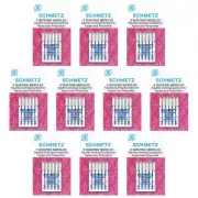 50 Schmetz Quilting Sewing Machine Needles - Assorted sizes - Box of 10 cards