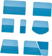 Okiyakusama 8Pcs PPF Squeegees for Vinyl Easy to Use TPU Squeegees Window Tint Tools for Window Tinting Graphic Decal Installations, Blue