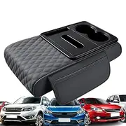 Car Armrest Storage Box, Car Console Organizer with Cup Holder - 5 in 1 Car Console Cushion - Multifunctional Center Console Armrest Pillow pa
