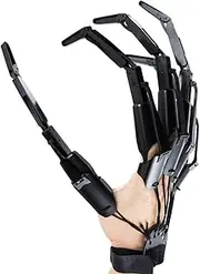 Articulated Finger Extensions, 3D Printed Flexible Extensions Fits, The Best Halloween Gear (Black)