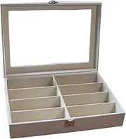 [HAMKVBPR] Sunglasses Storage Box Glasses Storage Box Leather with Glasses Display Box Eyewear Display Case