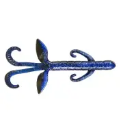Yum 4.5" Christie Critter Fish Lure, Black Blue Shadow, Pack of 8