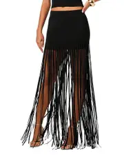 Toccin Carlyle Fringe Skirt
