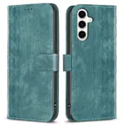 For Samsung Galaxy S23 FE Flip Stand Wallet Case Imprinted Rhombus PU Leather Phone Cover