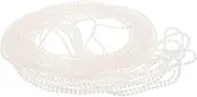 VALICLUD 1 Roll White Pearl Bead Strand Garland for Crafting Faux Pearl String for Wedding Valentine Day Christmas Tree Decorations Durable and Quality