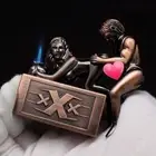 Cool Metal Jet Torch Gas Butane Refillable Lighter Sexy Windproof Fun Lighter