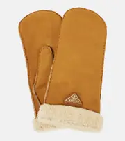 [Prada] Prada Shearling mittens M beige