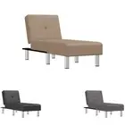 Chaise Longue Reclining Chair Upholstered Lounge Sofa Faux Leather vidaXL
