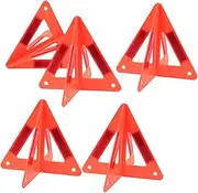 Reflective Vehicle Safety Sign Set 5pcs Emergency Triangle for Car Driveway Reflectors